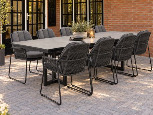 Tierra Outdoor Rivera/Naro 280cm dining tuinset 9-delig