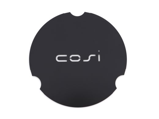 Cosi Coverplate t.b.v. Round glass set size L - Black