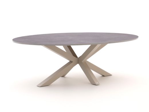 Bellagio Induno Ellips dining tuintafel 200x110cm