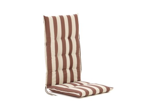 Madison tuinkussen hoge rug 120x50cm - Stripes Red Natural Outdoor Finishing
