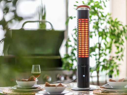 Sunred Ultra Smart Apollo staande terrasverwarmer 1200 Watt - Black