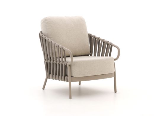 Tierra Outdoor Nuri lounge tuinstoel - Taupe - Naturel - Bruin - Rope (touw)