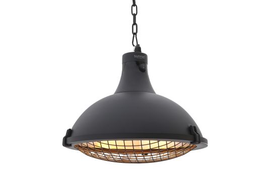 Sunred Bright Indus II hangende terrasverwarmer 2100 Watt - Black