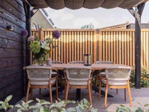 Bellagio Brasimone/Induno Deens Ovaal 240cm dining tuinset 7-delig stapelbaar