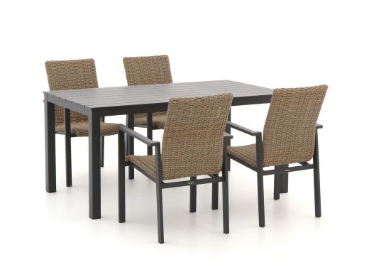 Manifesto Villongo/Menzano 160cm dining tuinset 5-delig stapelbaar