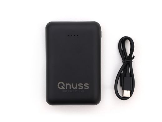Qnuss powerbank - Zwart (incl. oplaadkabel)