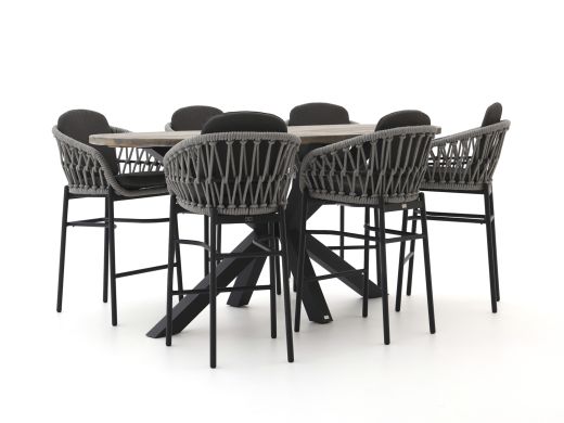 Bellagio Cupello/ROUGH-Y Ellips 240cm barset 7-delig stapelbaar