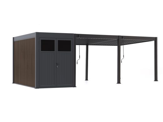 Cedrino Pergola 530x360x255cm incl. Berging 360x200cm