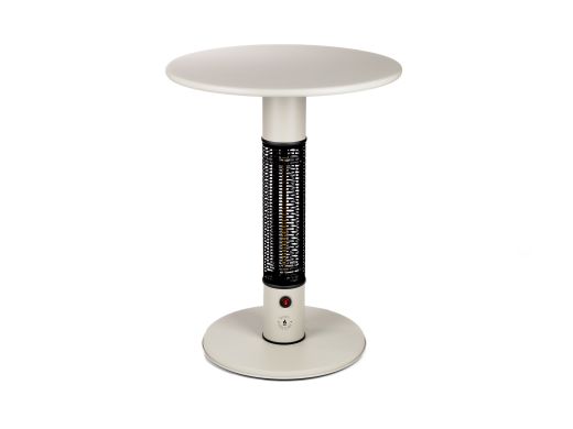 Monti HeatLine Pulse tafel met terrasverwarmer 1500W ø60cm (h: 75cm) - Beige