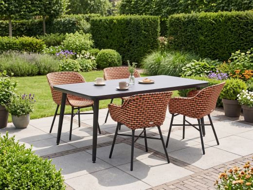 Hartman Delphine/Sophie Studio 170cm dining tuinset 5-delig
