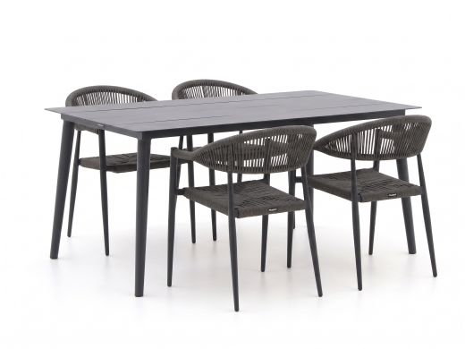 Manifesto Belpasso/Sora 160cm dining tuinset 5-delig stapelbaar