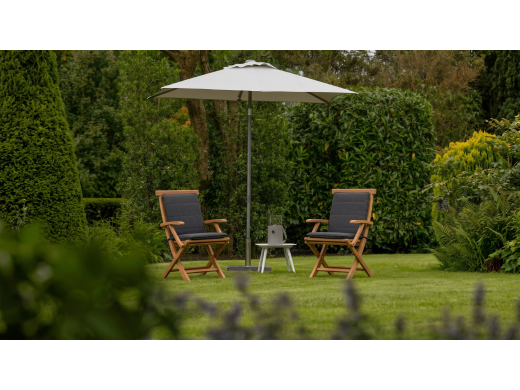 Tuinkussen 83x42cm t.b.v. klapstoel Country/Leeds - Dark Grey Melange