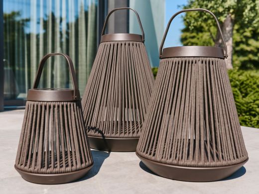 SUNS Eden M lantaarn solar ø 45cm (h: 68,9cm) - Bronze