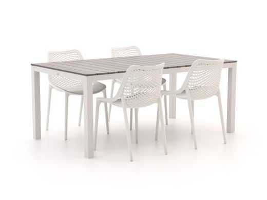 Forza Ripi/Fidenza 183cm dining tuinset 5-delig stapelbaar