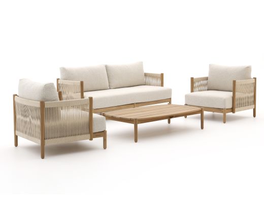 Zavelli Convivia stoel-bank loungeset 4-delig 4-zits