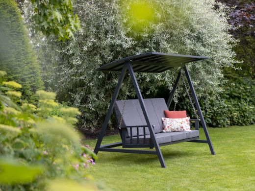 Manifesto Montalo schommelbank 213cm - Charcoal (incl. kussens)