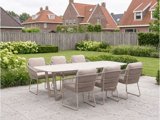 SUNS Noli/Palermo 240cm dining tuinset 7-delig