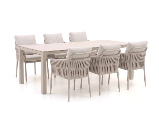 SUNS Fiave/Monte Vari 240cm dining tuinset 7-delig