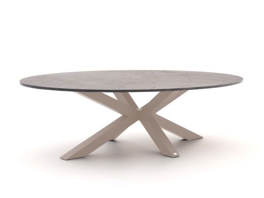 Bellagio Induno Ellips low dining tuintafel 240x120cm