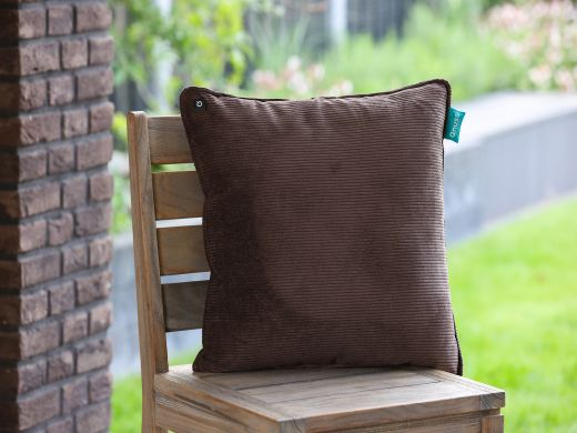 Qnuss Qord warmtekussen 45x45cm - Coffee Brown (incl. powerbank)