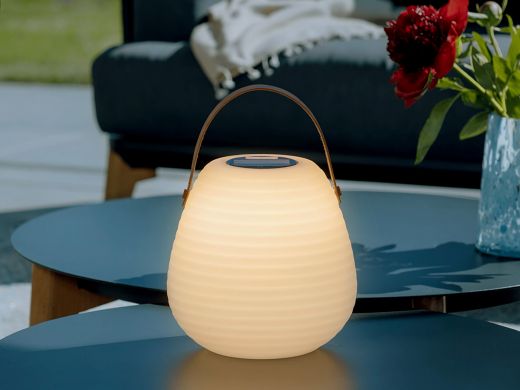 Luciora buitenlamp solar oplaadbaar dimbaar ø27cm (h:28cm) - White