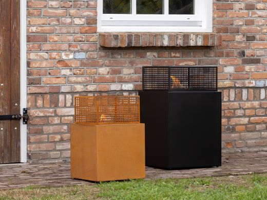 Tenderflame Agni 50 haard 49,5x49,5x80,2cm - Cortenstaal (incl. cover)