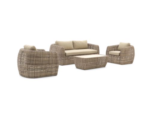 Intenso Marecchia stoel-bank loungeset 4-delig