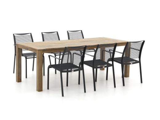 Apple Bee Hawaii/ROUGH-S 220cm dining tuinset 7-delig stapelbaar