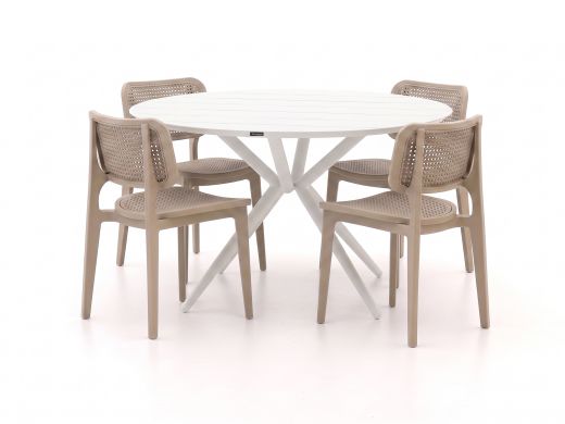 Forza Xitta/Sora ø127cm dining tuinset 5-delig