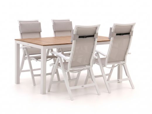 Bellagio Lugo/Fidenza 160cm dining tuinset 5-delig verstelbaar