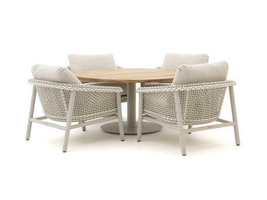 Zavelli Cuore ø 150cm low dining tuinset 5-delig