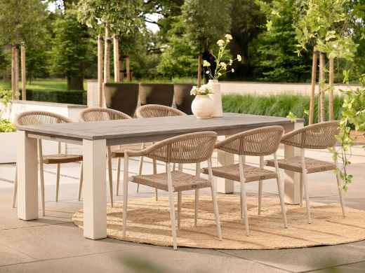 Manifesto Belpasso/ROUGH-X 240cm dining tuinset 7-delig stapelbaar