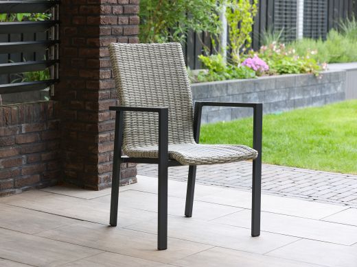 Manifesto Villongo/Canzo 80cm dining tuinset 5-delig stapelbaar inklapbaar