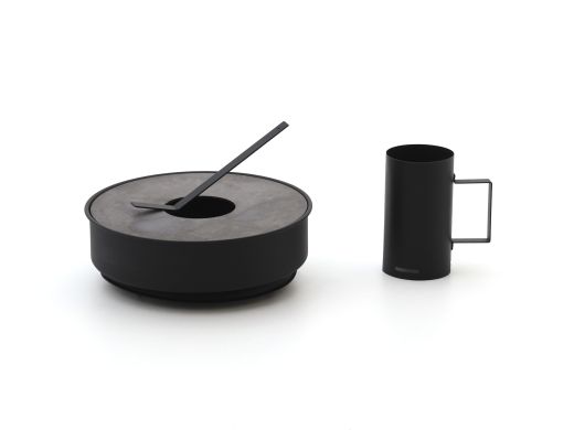 RedFire Onyx Mesa tafel vuurschaal en barbecue ø36cm - Black