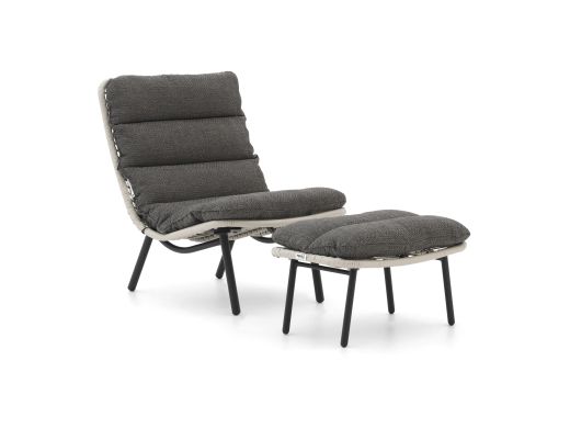 Forza Marradi lounge tuinstoel met voetenbank