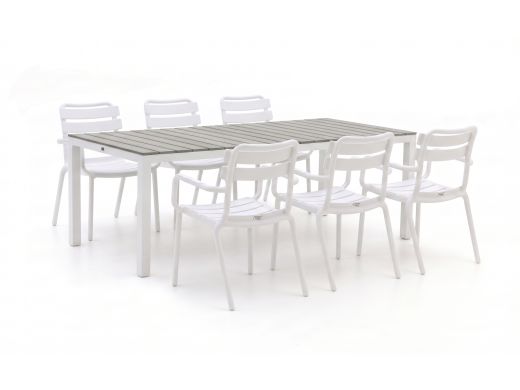 Forza Vico/Fidenza 220cm dining tuinset 7-delig stapelbaar