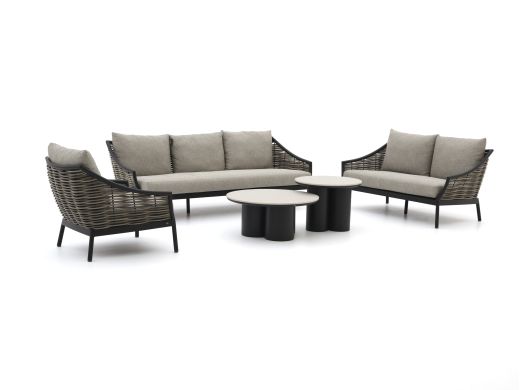 Apple Bee Milou/Tonga stoel-bank loungeset 5-delig 6-zits
