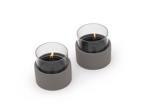 Tenderflame Breeze 10 sfeerlicht ø11cm (h:10,7cm) - Grey (2 stuks)