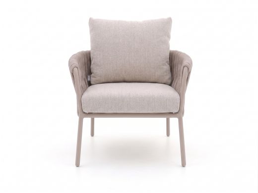 SUNS Fiave low dining tuinstoel - Taupe - Naturel - Bruin - Rope (touw)
