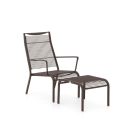 Apple Bee Hawaii lounge tuinstoel stapelbaar met voetenbank