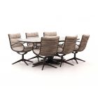 Apple Bee Camp Bay/Zanzibar Deens Ovaal 220cm dining tuinset 7-delig draaibaar