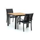 Bellagio Anzio/Fidenza 90cm dining tuinset 3-delig stapelbaar
