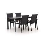 Bellagio Albinea/Sestino 160cm dining tuinset 5-delig stapelbaar