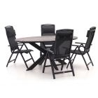 Forza Capri/Fidenza ø126cm dining tuinset 5-delig verstelbaar
