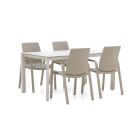 Hartman Flow/Sestino 160cm dining tuinset 5-delig