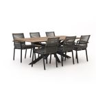 Bellagio Marudo/Furato 220cm dining tuinset 7-delig stapelbaar
