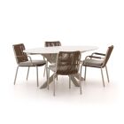 Bellagio Caronia/Furato ellips 200cm dining tuinset 5-delig stapelbaar