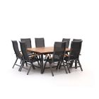 Bellagio Lugo/Linosa 160x160cm dining tuinset 9-delig verstelbaar