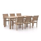 ROUGH-S 220cm dining tuinset 7-delig stapelbaar