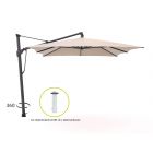 Glatz Sombrano S+ Easy zweefparasol 400x300cm